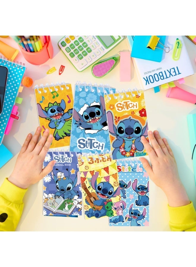 ستيتش 10 قطع - دفاتر دوامة بشخصية كرتونية ستتش، دفاتر صغيرة محمولة للطلاب - Image 2